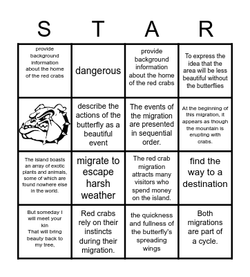 STAAR Bulldog Camp Bingo Card
