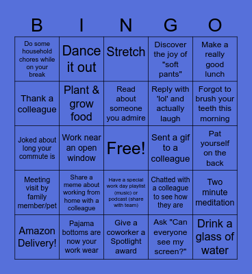 Spring Into Self-Care BINGO Card