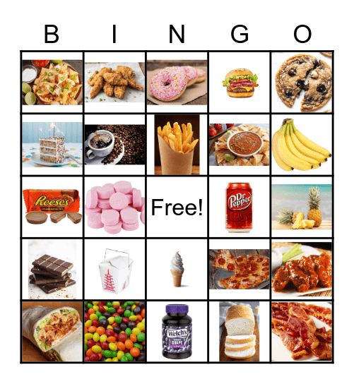 Gott Squad Food Frenzy Bingo Card