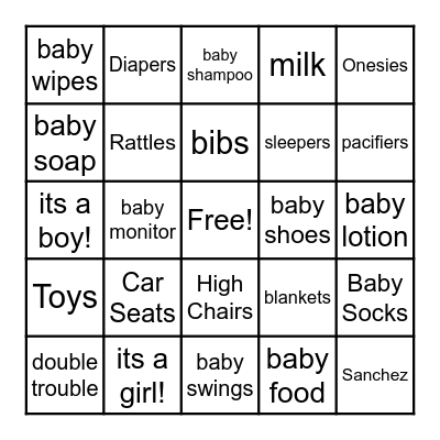 Twingo Bingo Card
