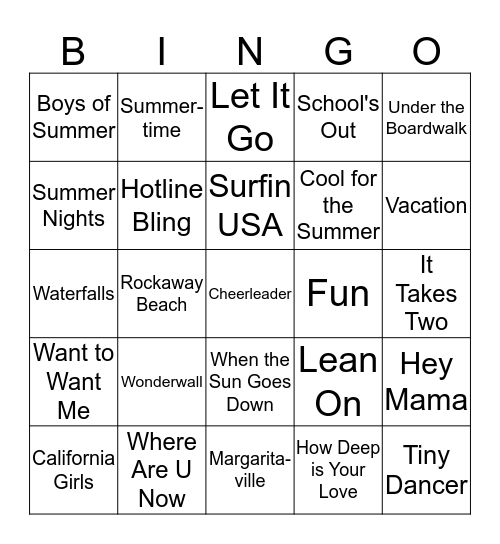 SMASHBOX SUMMER GETAWAY BINGO Card