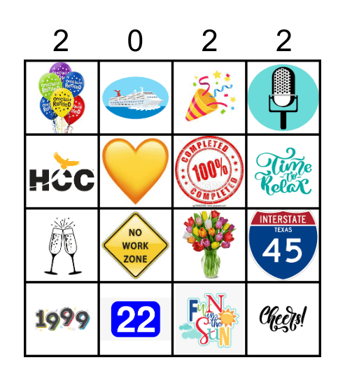 Yolanda's Retirement BINGO Card