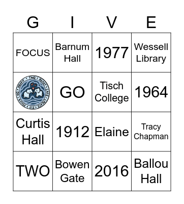 APRIL GIVING CHALLENGE Bingo Card