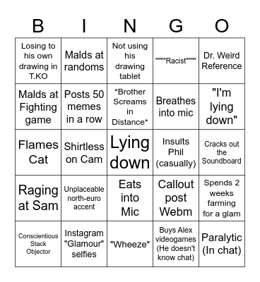 Mark Bingo Card