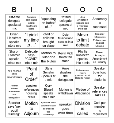 Region 3 - JCEA+JESPA - Bingo Card