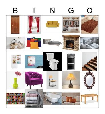 Furniture Bingo Card