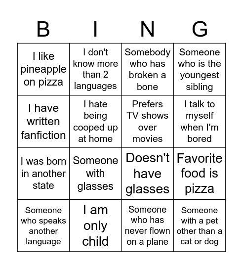 Anokha Ice-Breaker Bingo Card