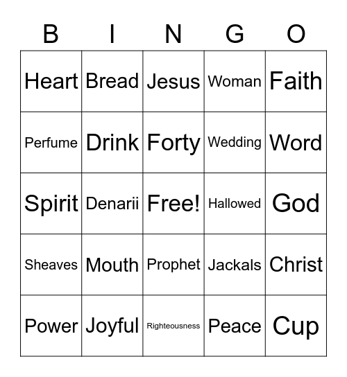 April 3, 2022 Bingo Card