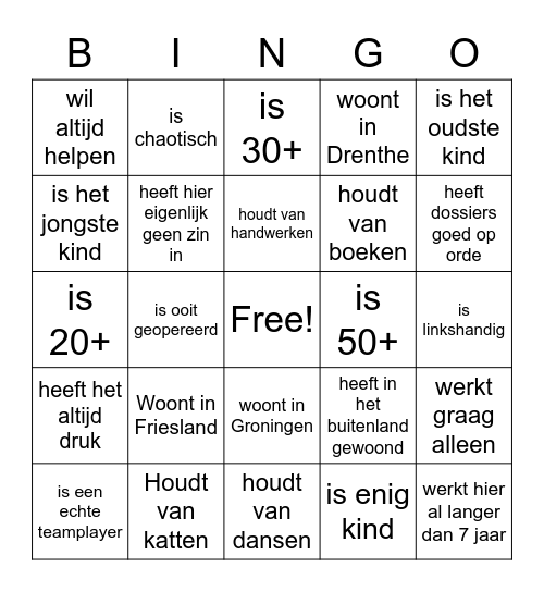 Autreach Bingo Card