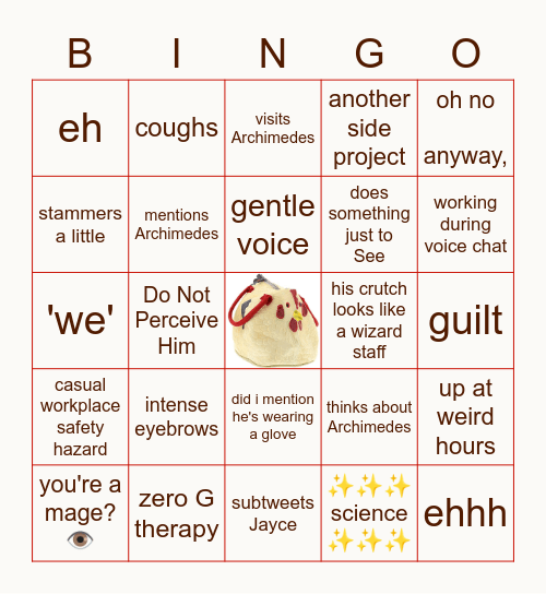 T  E  N  D  E  R Bingo Card