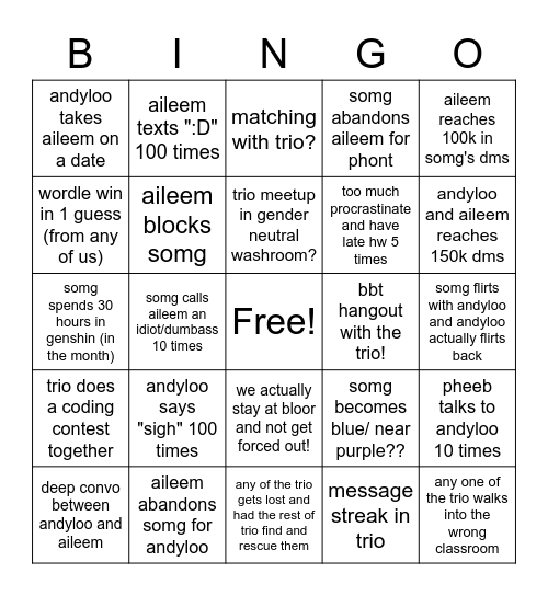 April Bingo! Bingo Card