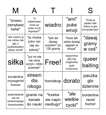 matibsp bingo Card