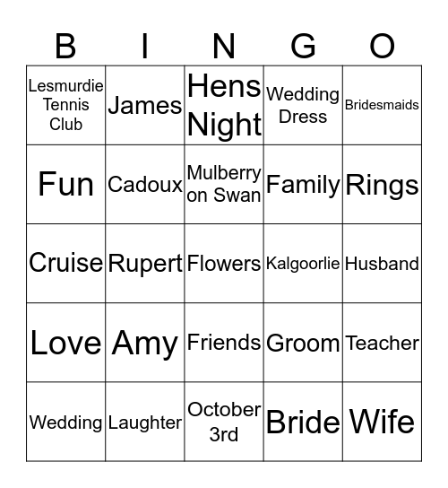 Bingo Card