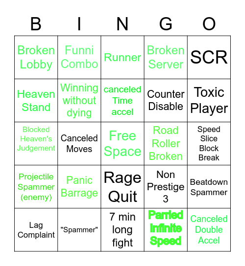 MIH YBA BINGO Card