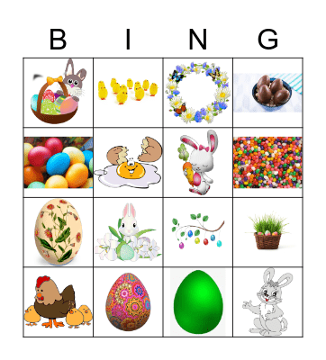 Easter Bingo Card