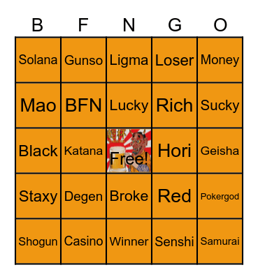 BFN Bingo Card