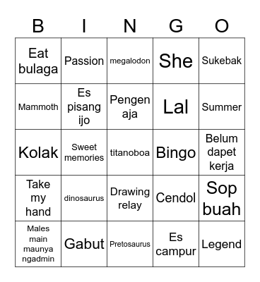 Chaewon Bingo Card