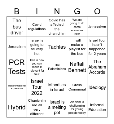 Who can go to the hospital? Bingo Card