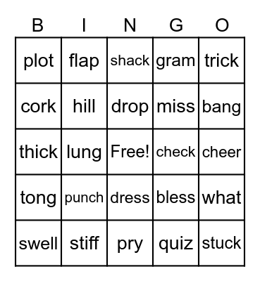 Sonday Words Bingo (Lvl 20-23) Bingo Card