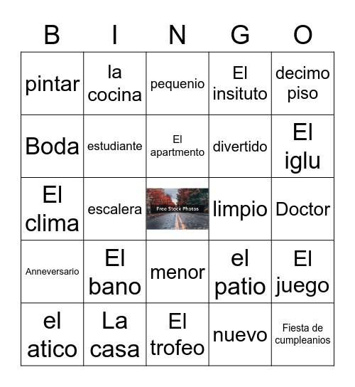 LA CASA Bingo Card