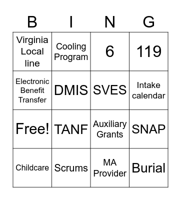 Test Your Knowledge Bingo Card