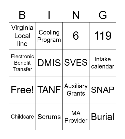 Test Your Knowledge Bingo Card
