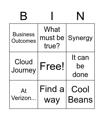 Sales Weekly Bingo Card
