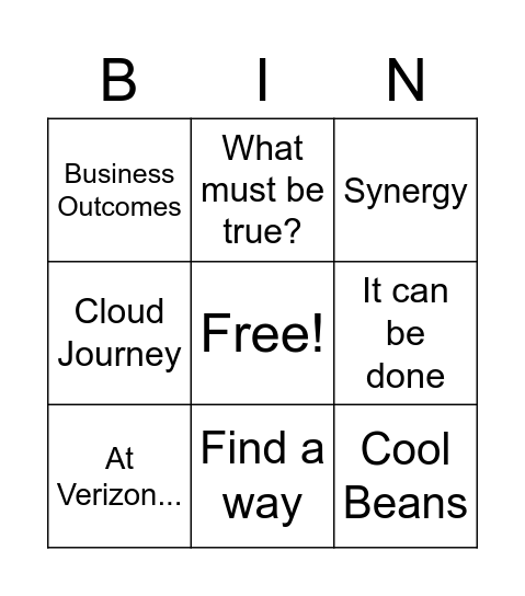 Sales Weekly Bingo Card
