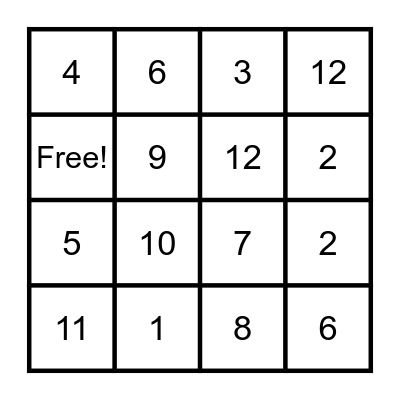 APRIL SHOWERS BRING MAY FLOWERS Bingo Card