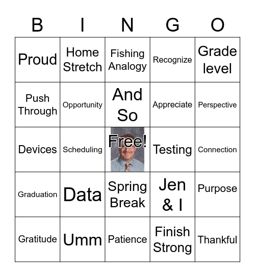 Morning Meeting Bingo Card