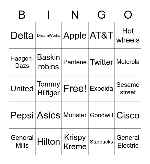 Logo Bingo Card