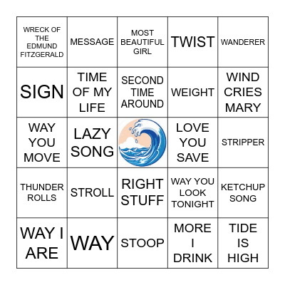 THE Bingo Card