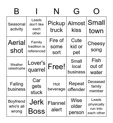 Hallmark Spring Bingo Card