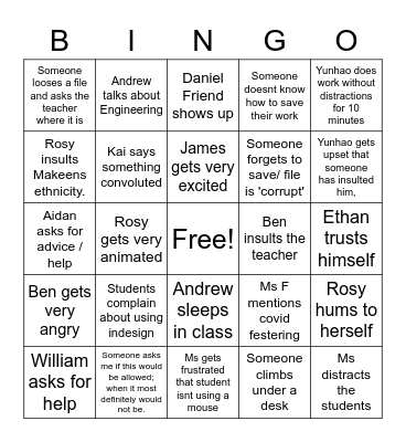 ITM BINGO Card