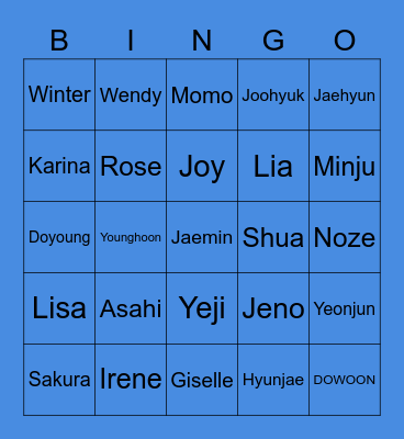 MEMBER PAK Bingo Card