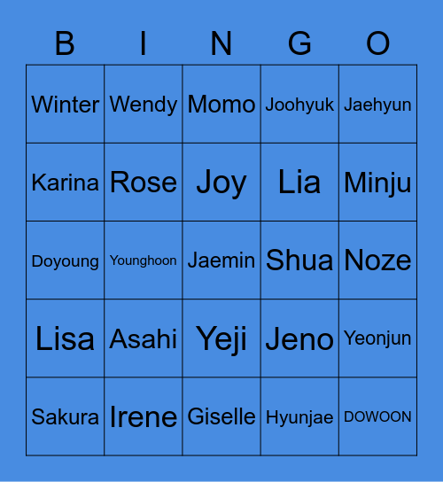 MEMBER PAK Bingo Card