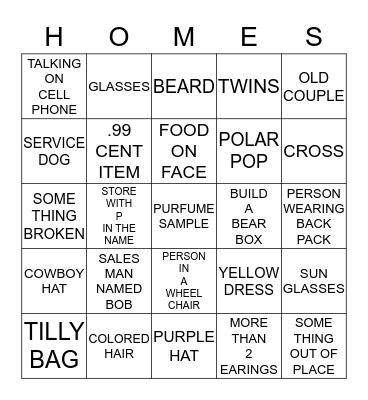 MALL  BINGO Card