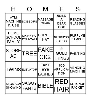 MALL BINGO Card