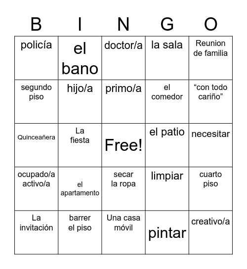 Bingo Card