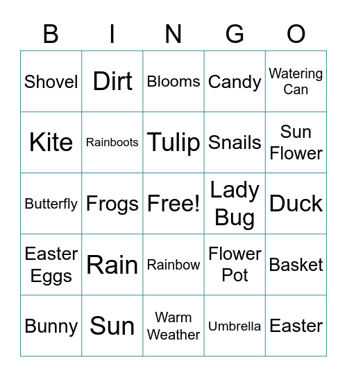 SPA Week Bingo Card