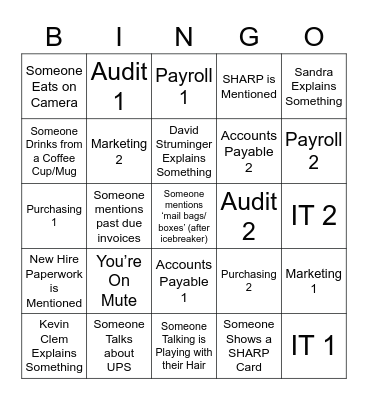 Google Docs Bingo Card
