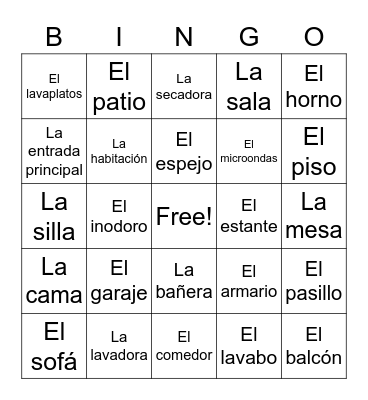 La casa 5.2 Bingo Card