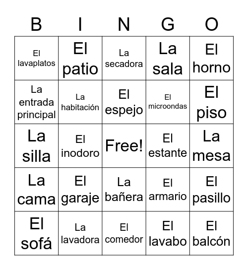La casa 5.2 Bingo Card