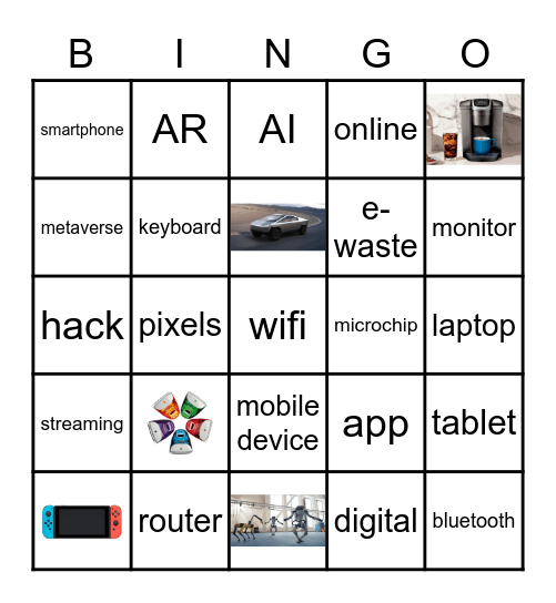 Get Tech-Y With It Bingo Card