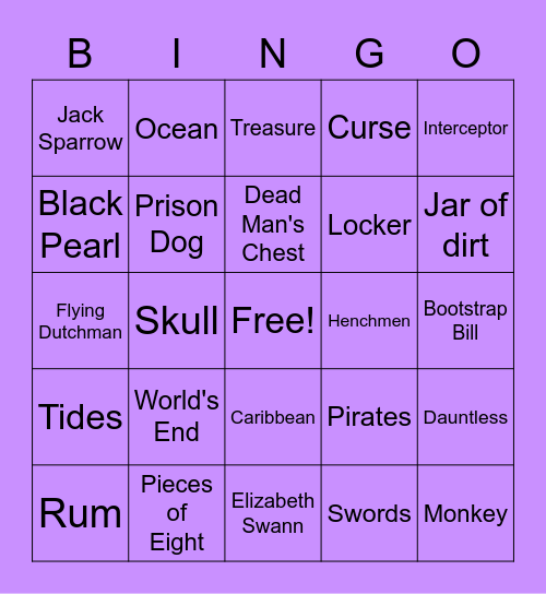 DAQ LH💜 Bingo Card
