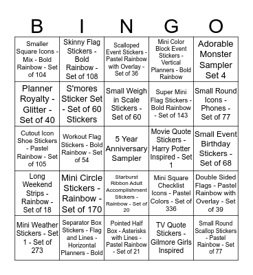 #kadbingo Card