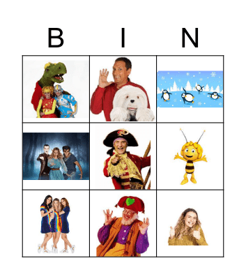 Junior Kids Bingo Card