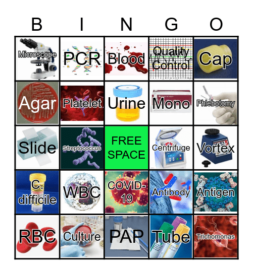 Laboratory Bingo Card