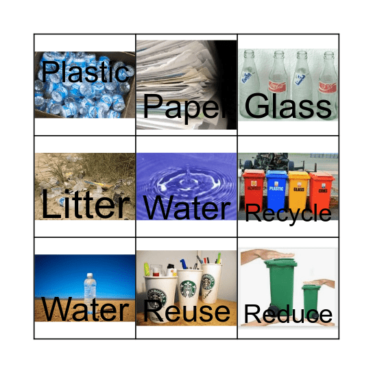 Recycling! Bingo Card