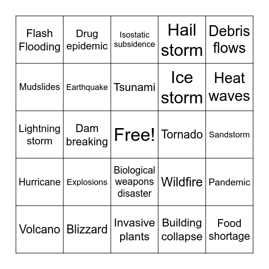 Bingo Card